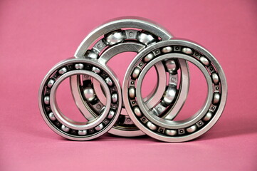 Bearings of different sizes. Spare parts