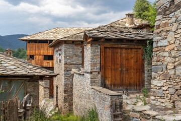 Village of Kovachevitsa with nineteenth century houses, Bulgaria