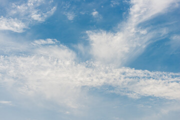 blue sky with various high clouds