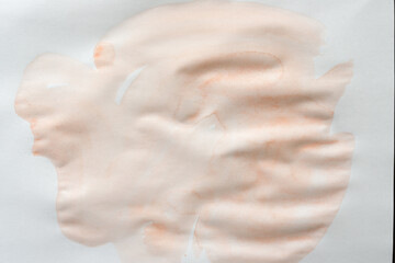 random, abstract watercolor background in pale orange