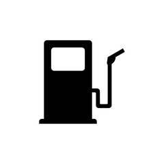 Icono de gasolinera. Concepto de combustible para vehículos de transporte. Ilustración vectorial