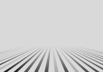 Fototapeta premium Minimal perspective gray lines background. Vector illustration.
