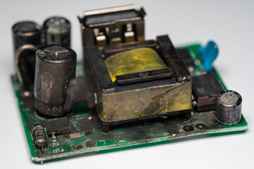 Electronic Circuit Failure, main adaptor explosion, smoke and Fire risk.