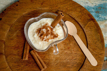 brazilian dessert made of rice and condensed milk called arroz doce