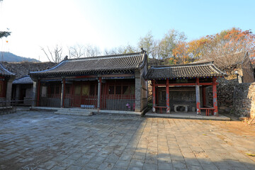 Ancient temple architecture landscape, North China