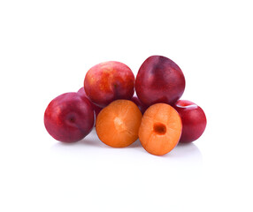 Sherry berry fruit isolated on white background