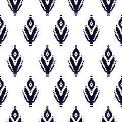 pattern with black and white flowers