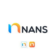 Modern Letter N Logo Vector. Colorful Letter N Logo Icon Design Template.