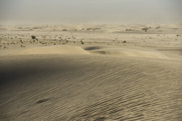 Fototapeta na wymiar Sand dunes near the town of Fiambalá, Catamarca, Argentina