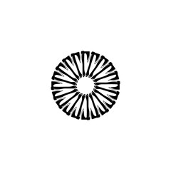 Vintage Circular Viking Axes Vector Logo Design