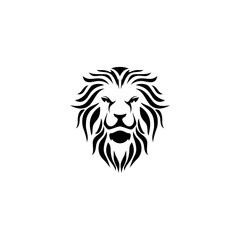 Naklejka na ściany i meble Lion Head Logo Vector Template Illustration Design