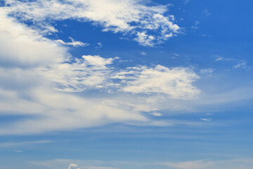 Cloud with Blue Sky Background