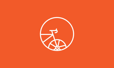 lines modern bicycle logo symbol vector icon illustration graphic design
