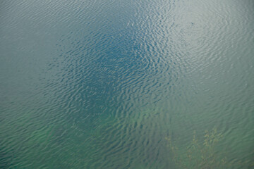 water ripples on the lake