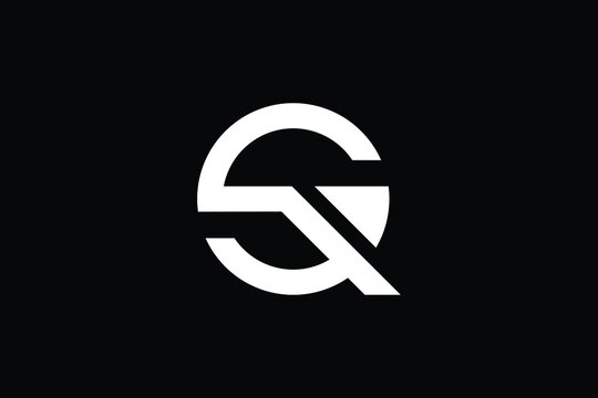 QS letter logo design on luxury background. SQ monogram initials letter logo concept. QS icon design. SQ elegant and Professional letter icon design on black background. Q S SQ QS
