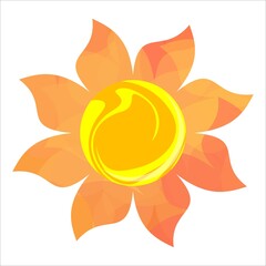 abstract sun icon