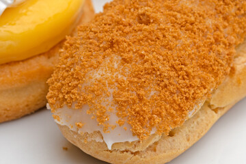 eclair au spéculoos en gros plan