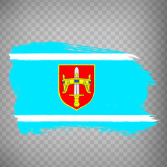 Flag Sibenik-Knin County brush strokes. Flag of Sibenik-Knin on transparent background for your web site design, app, UI.  Republic of Croatia. EPS10.