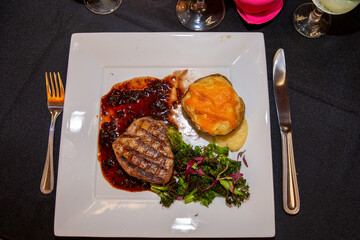 Elegant Steak Dinner 