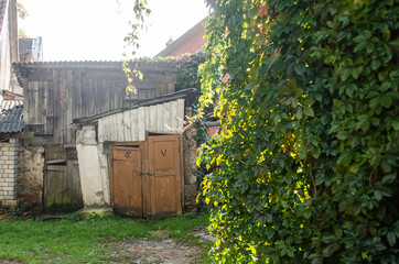 The yard of Kuldiga Old Town, Latvia. © Bargais