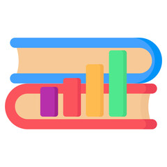 A creative design icon of books 