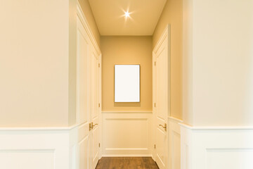 Fototapeta na wymiar Luxury Detail Woodworking in a Modern Bright Home 