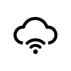 Computing wifi icon. Networking concept