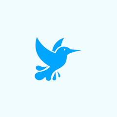 abstract bird logo. flying bird icon