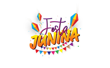 Festa Junina Brazilian Festival Background Template Design