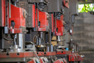 Fototapeta na wymiar industrial metalworking cutting process