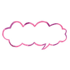 手描きの吹き出し素材