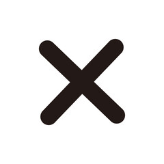 Obraz premium Close icon. Delete icon. Delete symbol. Wrong mark icon vector