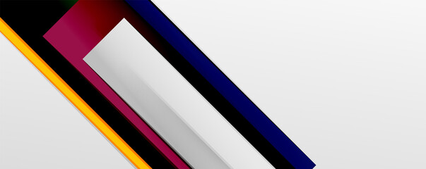 Color abstract lines trendy geometric background for business or technology presentation, internet poster or web brochure cover, wallpaper