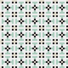 Abstract Cross Pattern generative computational art illustration