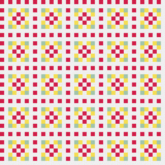 Abstract Cross Pattern generative computational art illustration