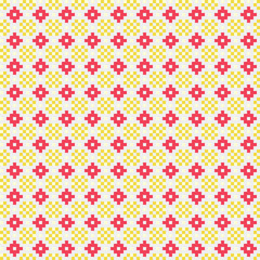 Fototapeta premium Abstract Cross Pattern generative computational art illustration