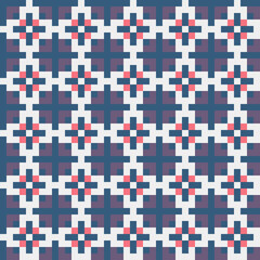 Fototapeta premium Abstract Cross Pattern generative computational art illustration