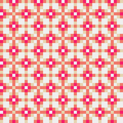 Fototapeta premium Abstract Cross Pattern generative computational art illustration