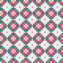 Fototapeta premium Abstract Cross Pattern generative computational art illustration