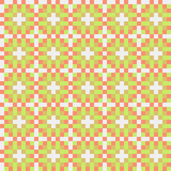 Fototapeta premium Abstract Cross Pattern generative computational art illustration