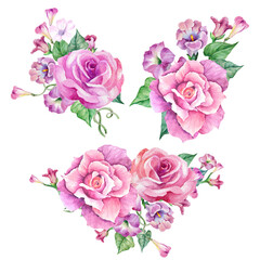 bouquet of pink roses