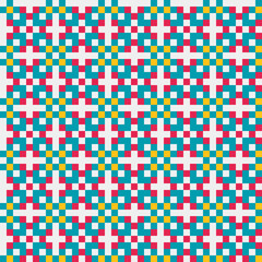 Abstract Cross Pattern generative computational art illustration