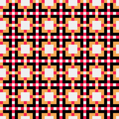 Abstract Cross Pattern generative computational art illustration