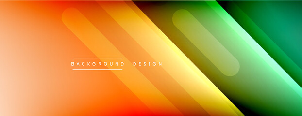 Dynamic lines abstract background. 3D shadow effects and fluid gradients. Modern overlapping forms