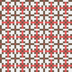 Fototapeta premium Abstract Cross Pattern generative computational art illustration