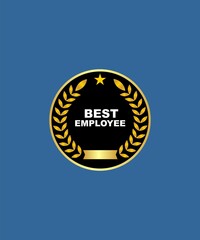 Fototapeta premium Best employees award icon vector