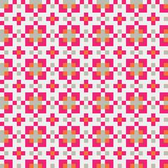 Abstract Cross Pattern generative computational art illustration