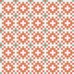 Abstract Cross Pattern generative computational art illustration