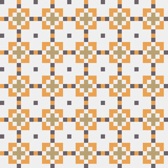 Fototapeta premium Abstract Cross Pattern generative computational art illustration