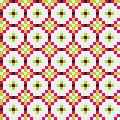 Abstract Cross Pattern generative computational art illustration